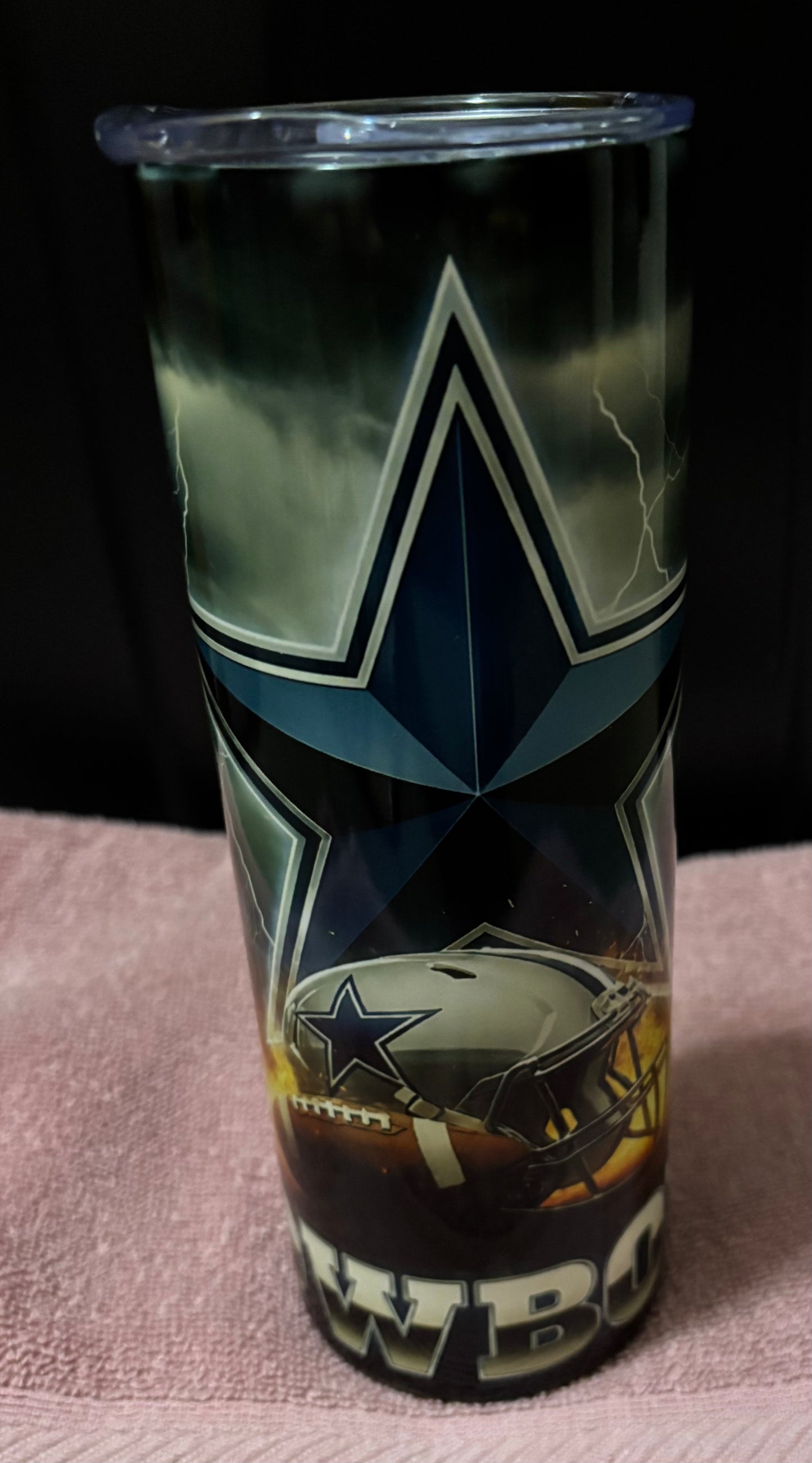 Dallas Cowboys Fire 20oz skinny tumbler
