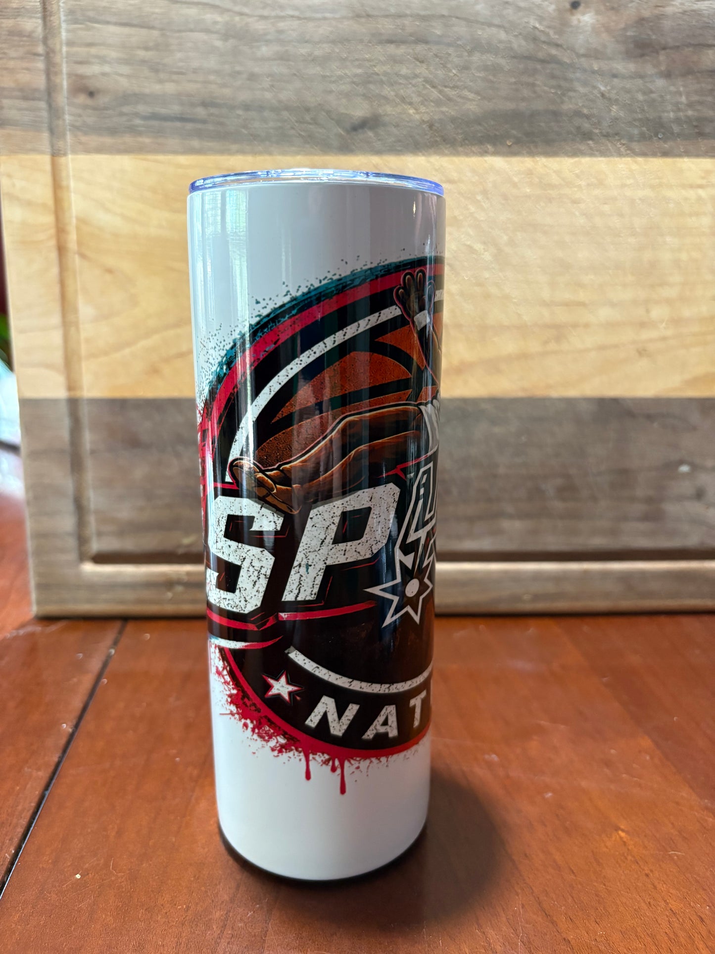 Spurs Nation 20oz skinny tumbler