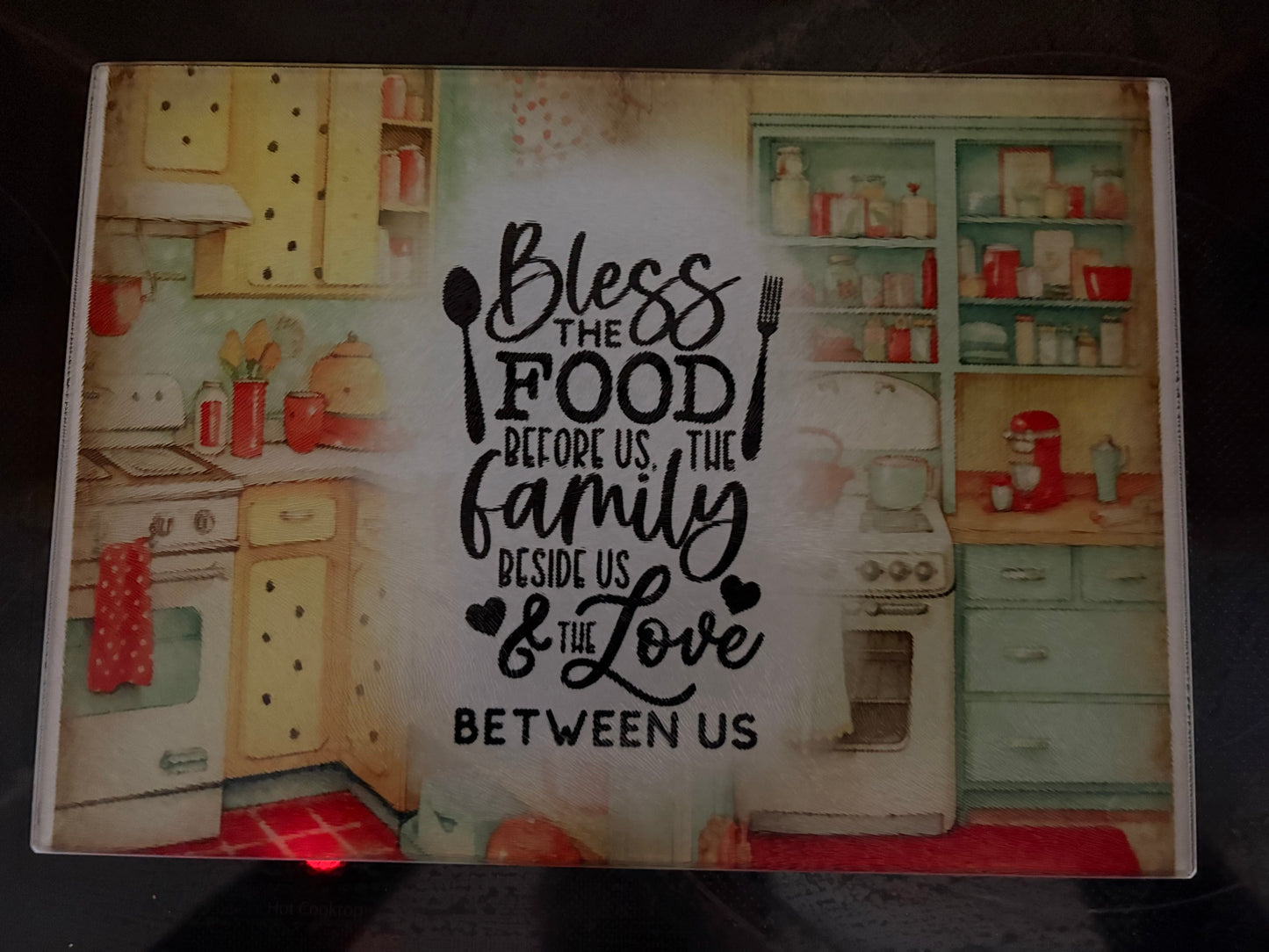 Family Glass Cutting Board (8”x11”)