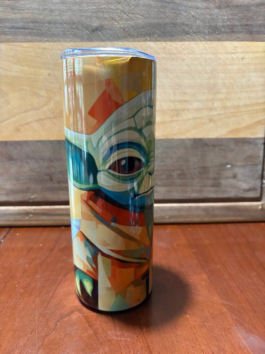 Yoda 20oz skinny tumbler