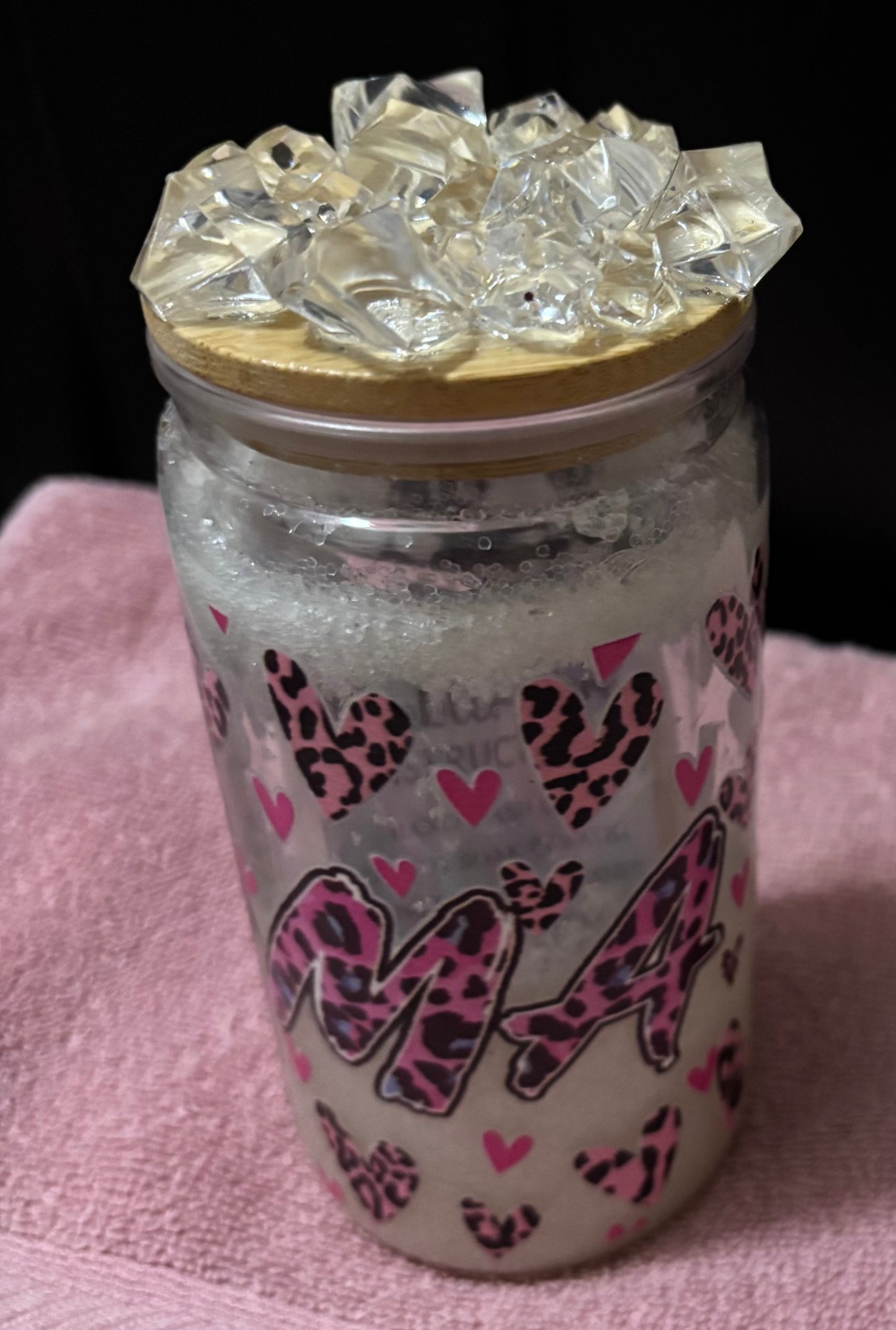 Mama Make over 16oz snow globe tumbler