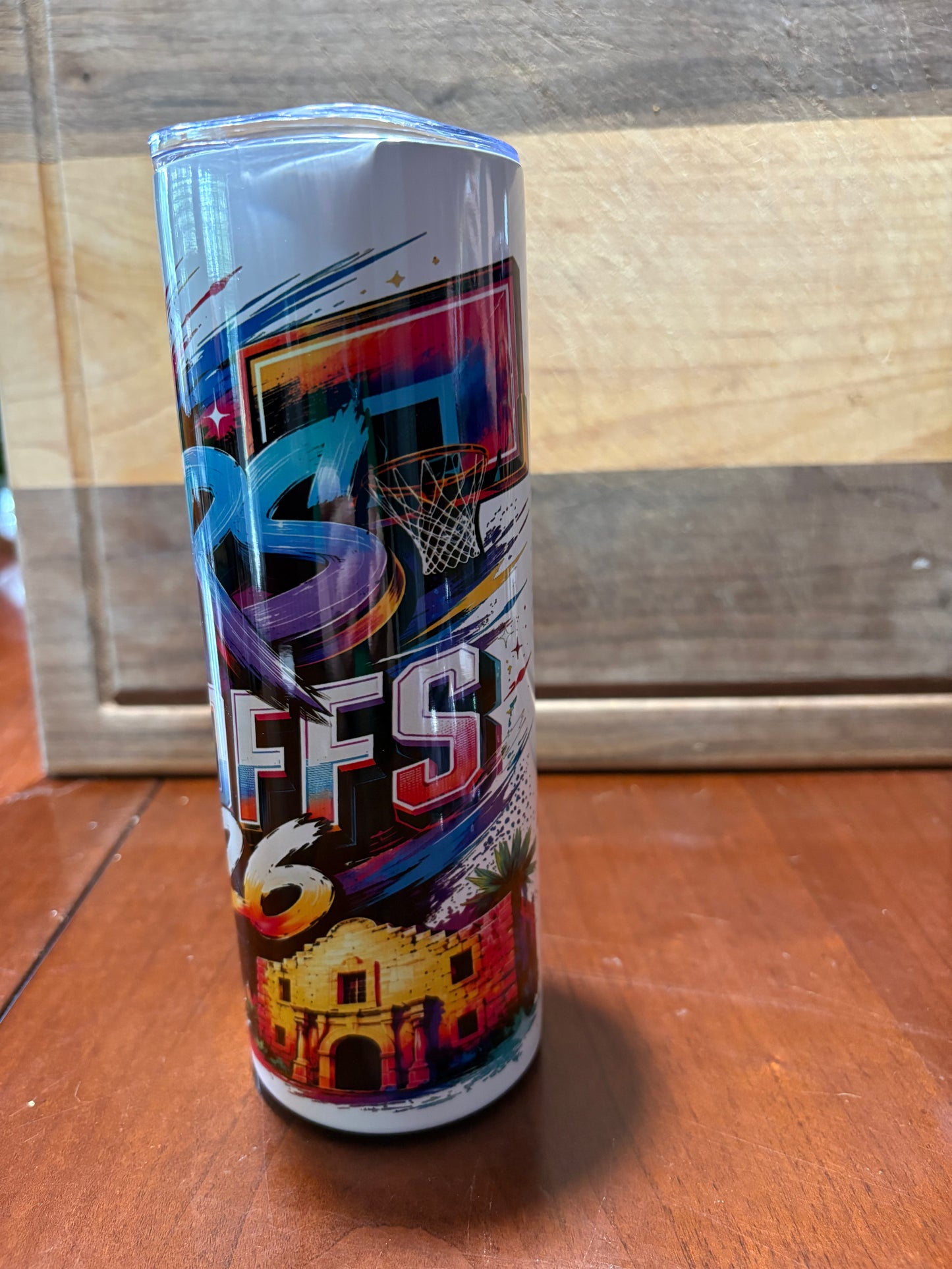 Spurs Playoffs 2026 20oz skinny tumbler