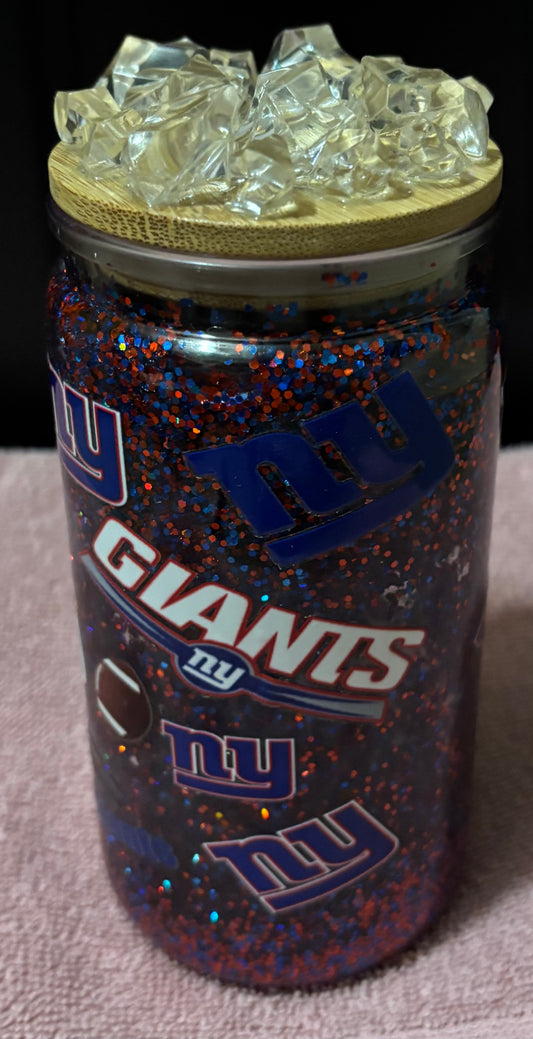 New York Giants 16oz snow globe tumbler