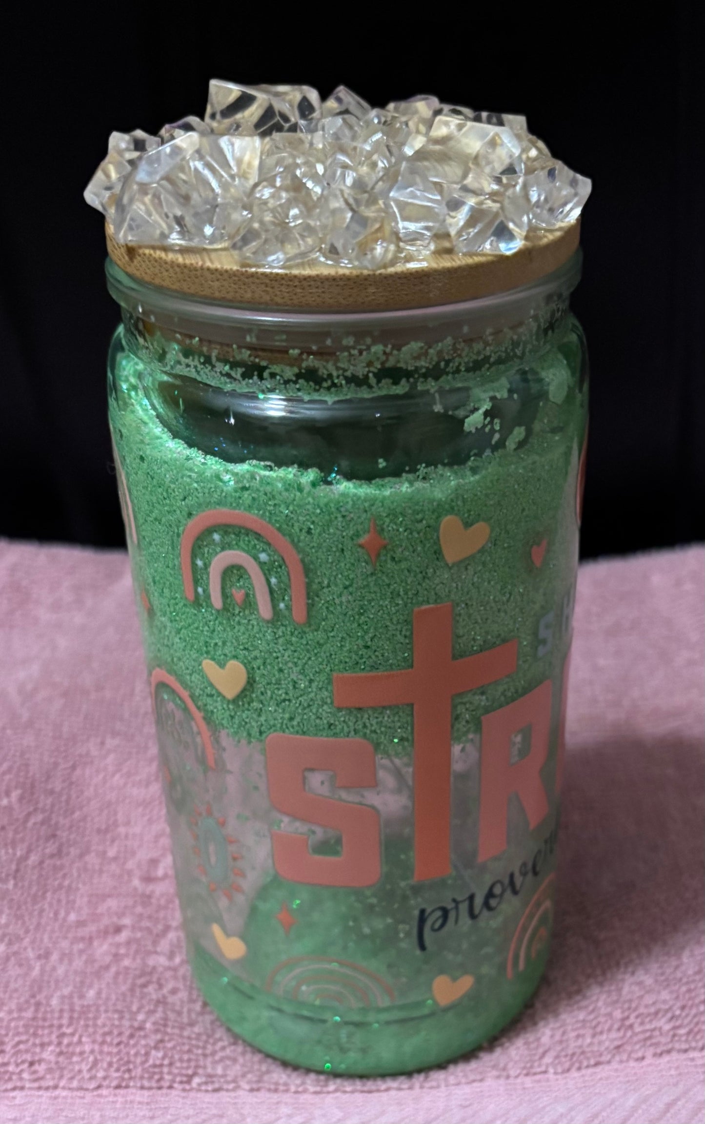 Strong 16oz snow globe tumbler
